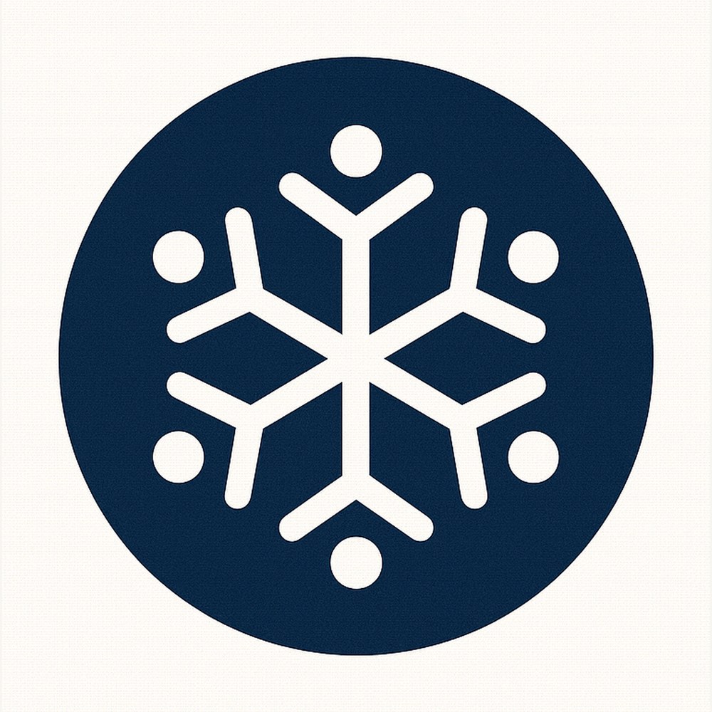 The Snowflakes ABA mark: a six-pointed snowflake whose arms are formed by simplified figures of children holding hands in a ring
